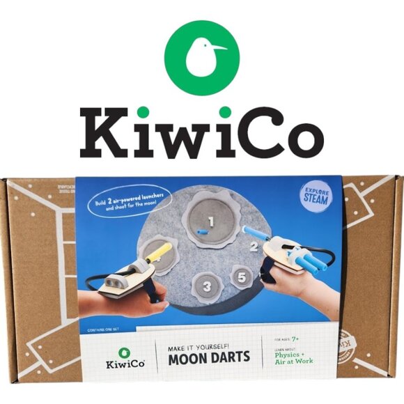 NEW KiwiCo Kiwi Co. Moon Darts Nerf Science Kit STEM DIY Craft Set Solar System - Picture 2 of 16